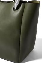 Corner Leather Tote Bag